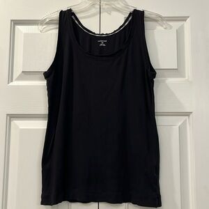 EUC Lands End scoop neck tank top size S cotton